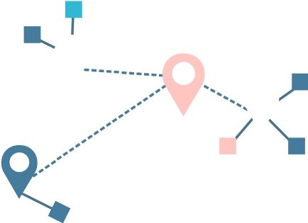 Connecting locations